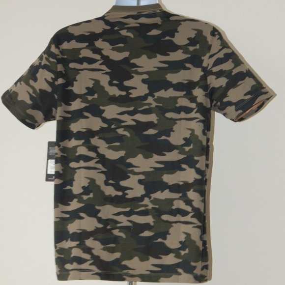 NWT MEN TRUE RELIGION Crafted With Pride Horseshoe GRAPHIC CAMO Green T Shirt LG - Picture 4 of 5